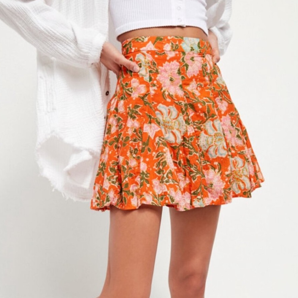 Free People End Of The Island Godet Skirt Size 8